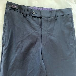 Men’s Ted Baker navy slacks.